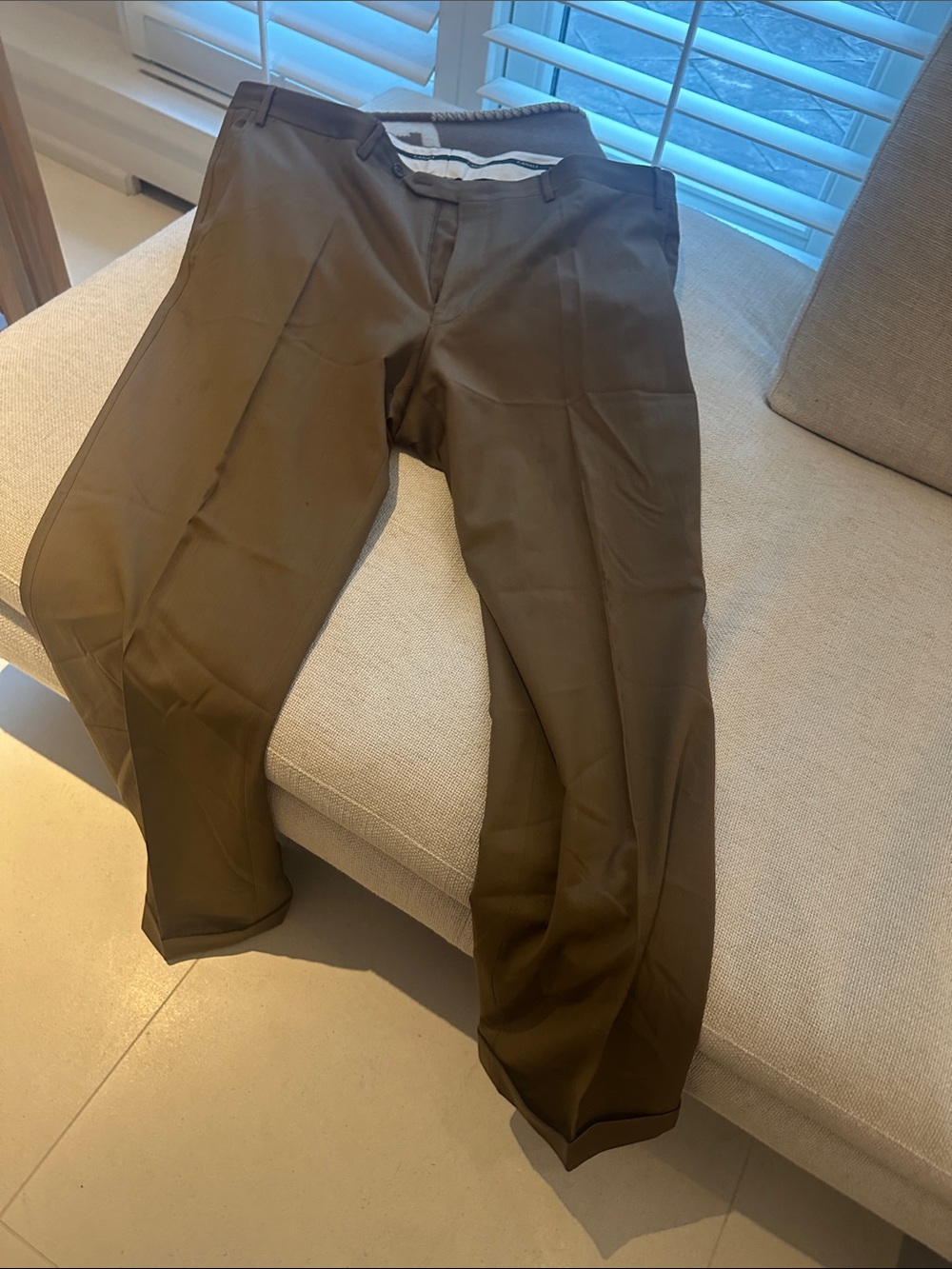 Canali Men's Dress Pants in Brown